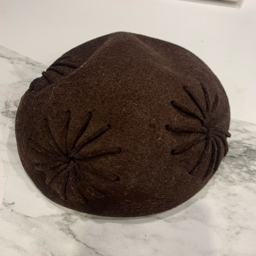 Brown Wool Beret